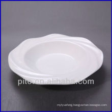 chaozhou porcelain factory wave border porcelain soup plate